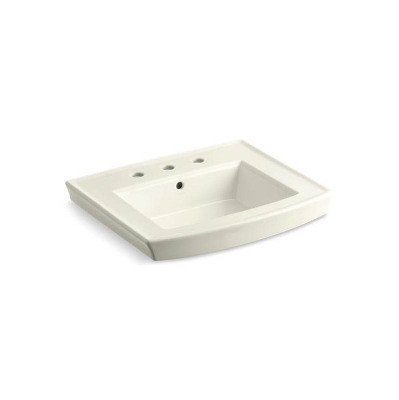 Archer® Pedestal bathroom sink with 8'' widespread faucet holes-shop