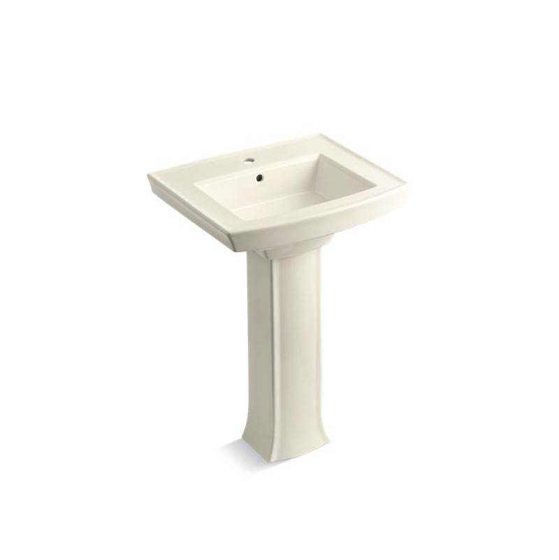 Archer® Pedestal bathroom sink with single faucet hole-shop