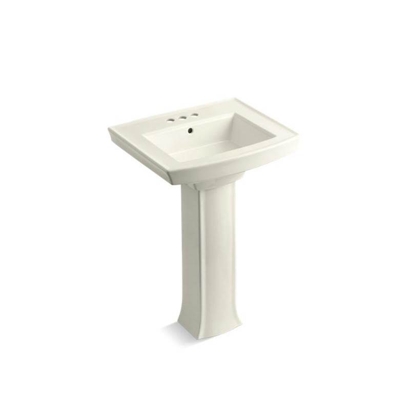 Archer® Pedestal bathroom sink with 4'' centerset faucet holes-related