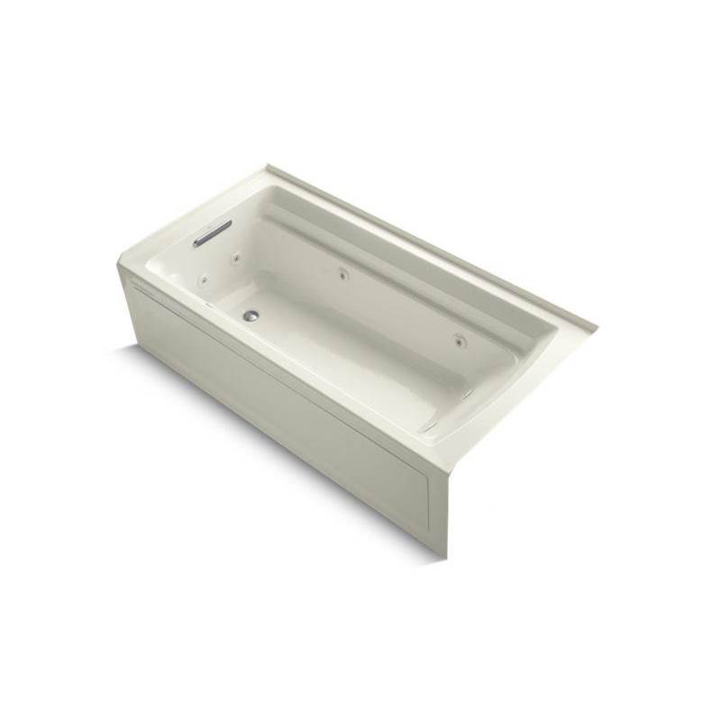 Archer® 72'' x 36'' alcove whirlpool bath with integral apron and left-hand drain-shop