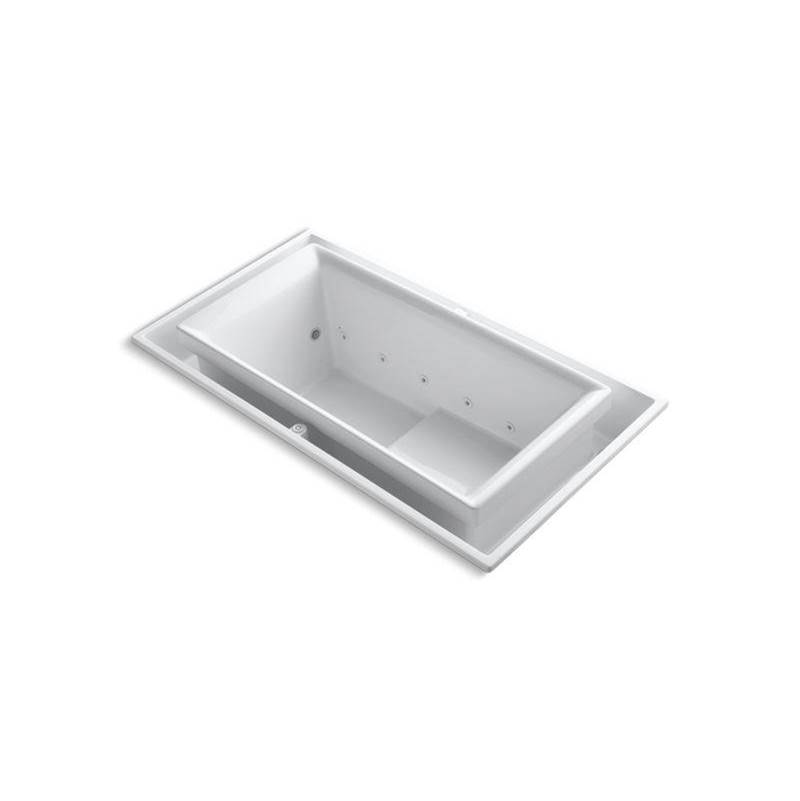 sok® 63'' x 31-1/2'' drop-in Effervescence bath with chromatherapy and right-hand-related