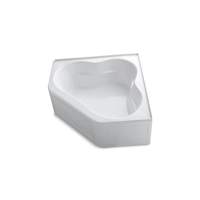 Tercet® 60'' x 60'' bath with integral apron and integral flange and center drain-shop