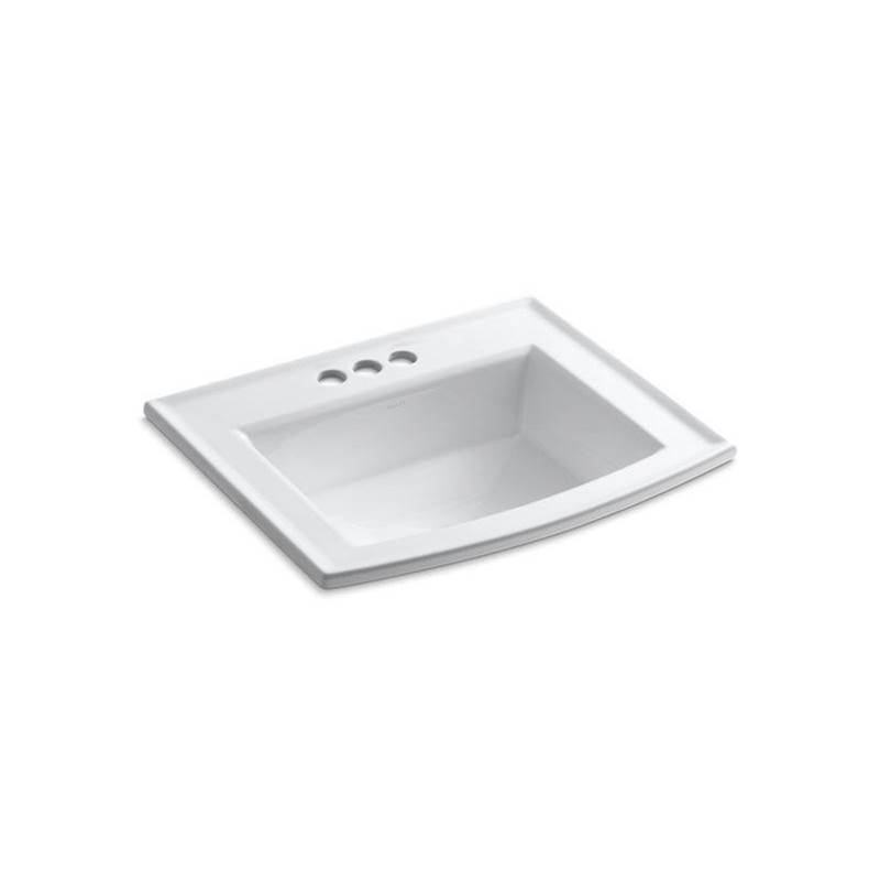 Archer® Drop-in bathroom sink with 4'' centerset faucet holes-related