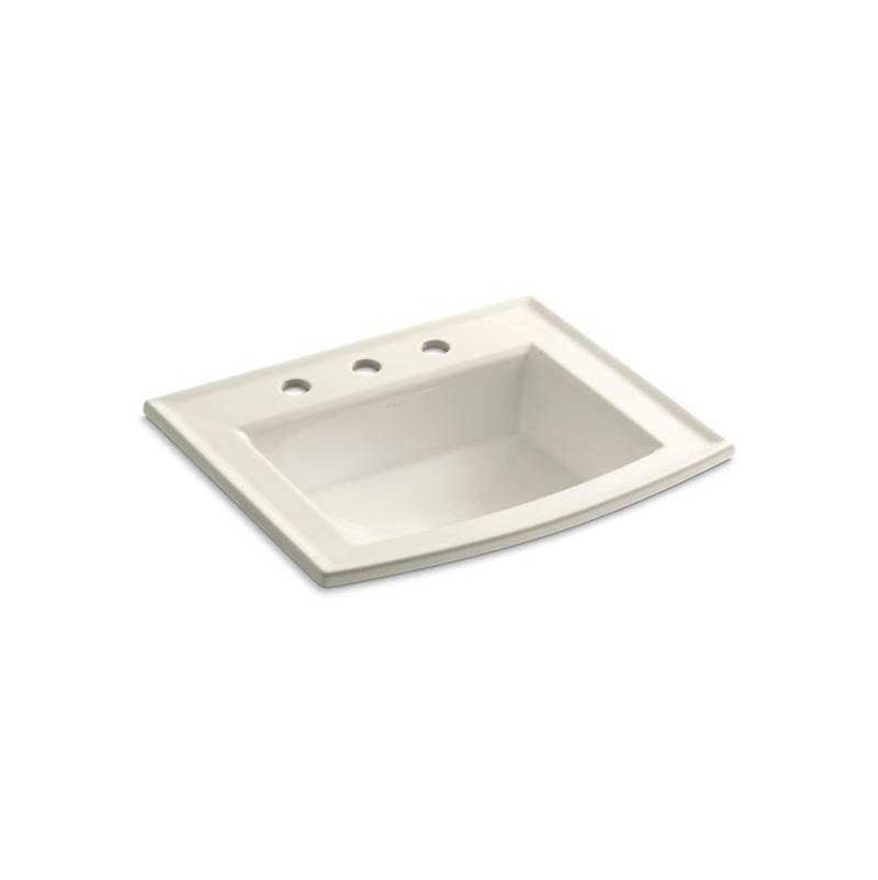 Archer® Drop-in bathroom sink with 8'' widespread faucet holes-shop