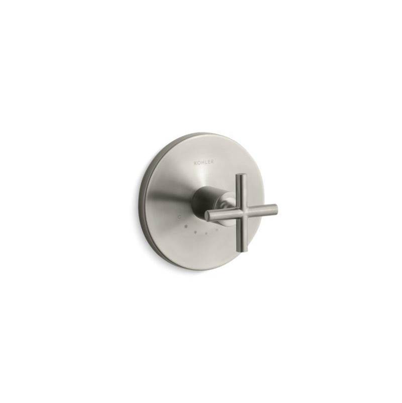 Purist® MasterShower® temperature control valve trim with cross handle-shop