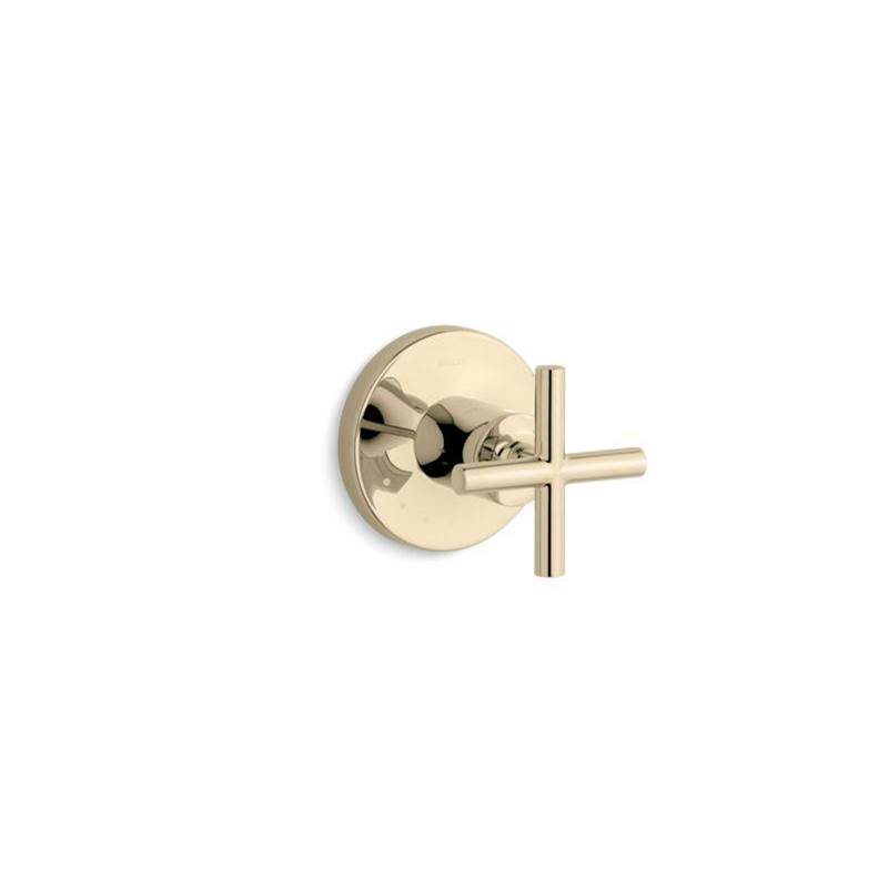 Purist® MasterShower® volume control valve trim with cross handle-related