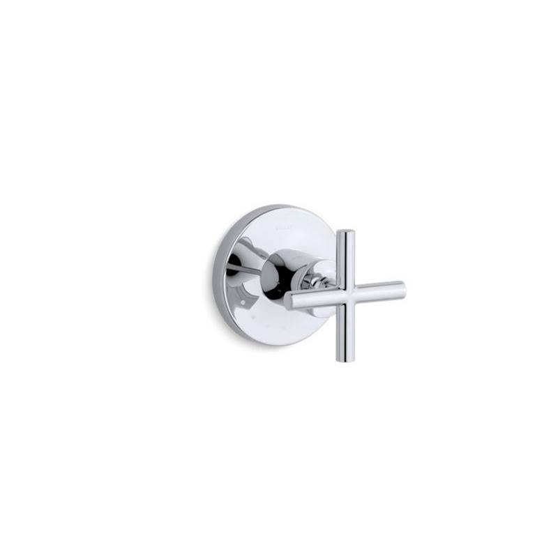 Purist® MasterShower® volume control valve trim with cross handle-shop