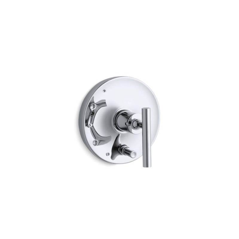 Purist® Rite-Temp® valve trim with push-button diverter and lever handle-related