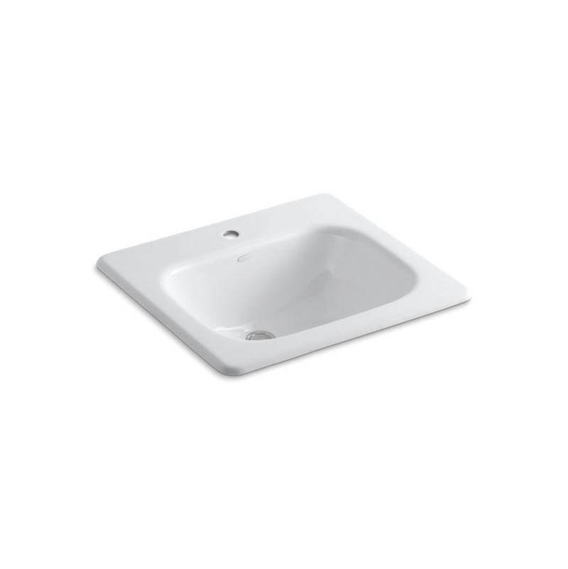 Tahoe® Drop-in bathroom sink with single faucet hole-related