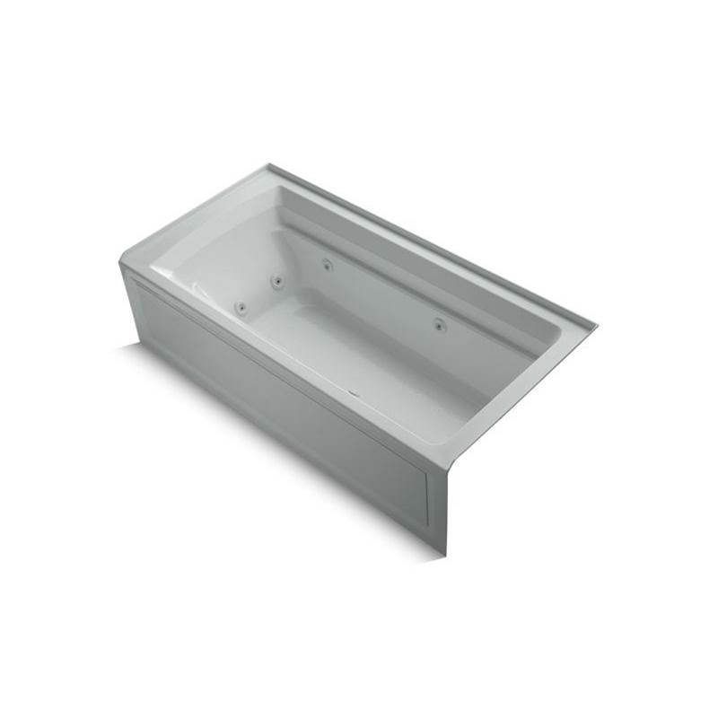 Archer® 72'' x 36'' alcove whirlpool bath with integral apron and right-hand drai-shop