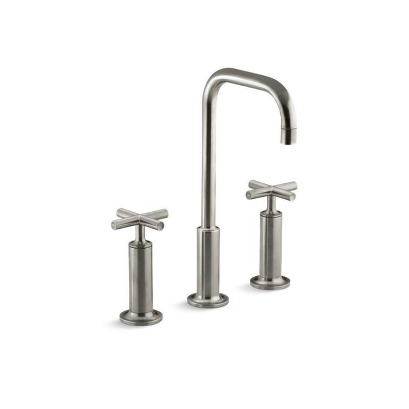 Purist® Widespread bathroom sink faucet with cross handles, 1.2 gpm-shop