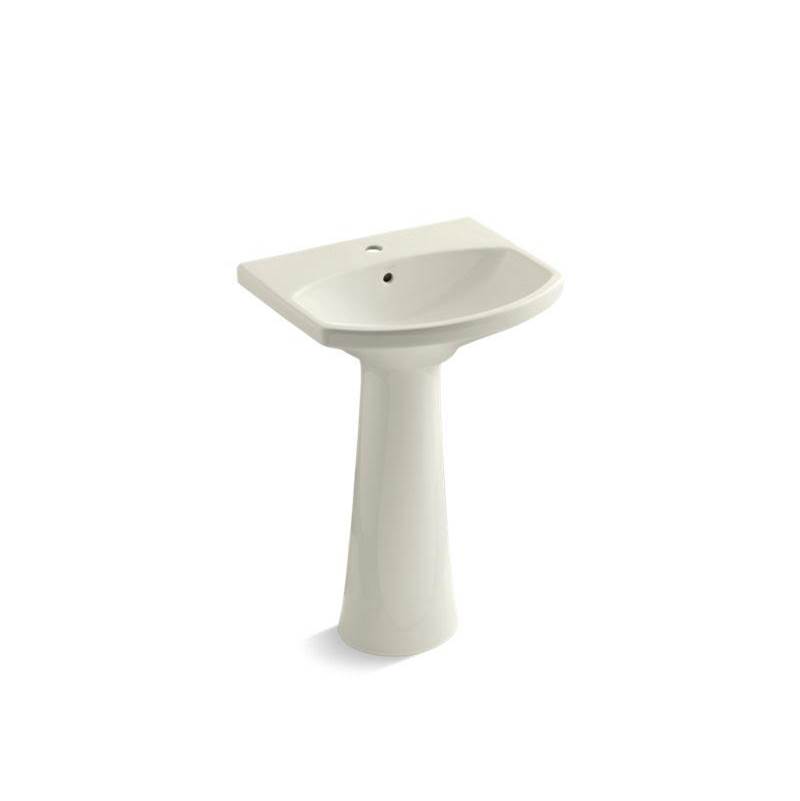 Cimarron® Pedestal bathroom sink with single faucet hole-related