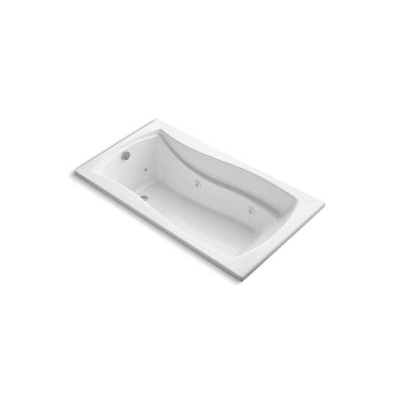 Mariposa® 66'' x 35-7/8'' drop-in whirlpool bath with end drain and heater-shop