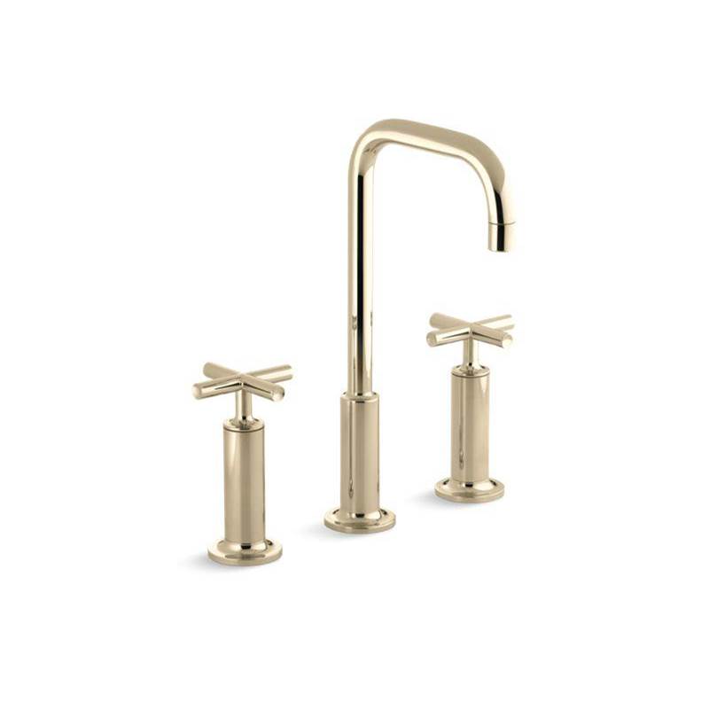 Purist® Widespread bathroom sink faucet with cross handles, 1.2 gpm-shop