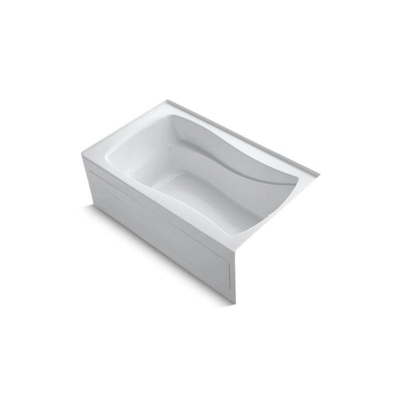 Mariposa® 60'' x 36'' alcove bath with integral apron, integral flange and right--shop