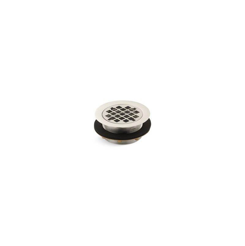 Round shower drain for use with plastic pipe, gasket included-shop
