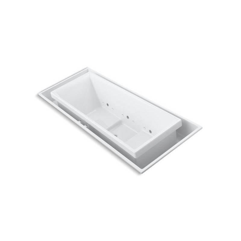 sok® 104'' x 41'' drop-in Effervescence bath with chromatherapy and center drain-shop
