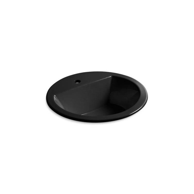Bryant® Round Drop-in bathroom sink with single faucet hole-related