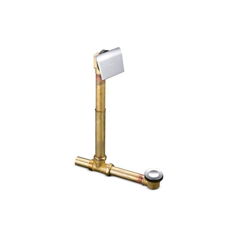 Tea-for-Two® 1-1/2'' contoured pop-up drain and overflow for above- or through-th-shop