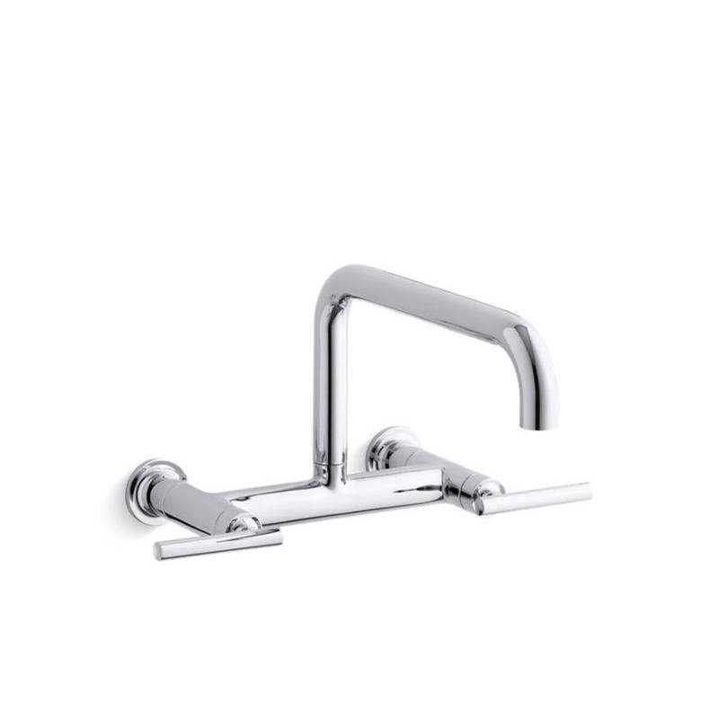 Purist® Two-hole wall-mount bridge kitchen sink faucet-related