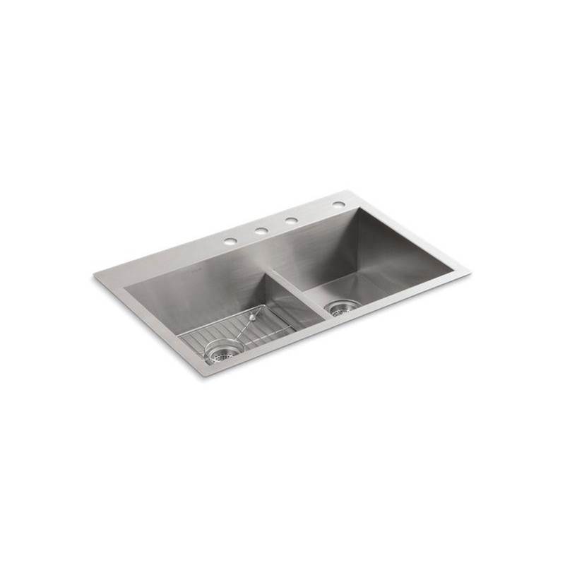 Vault™ Smart Divide® 33'' top-/undermount double-bowl kitchen sink-shop