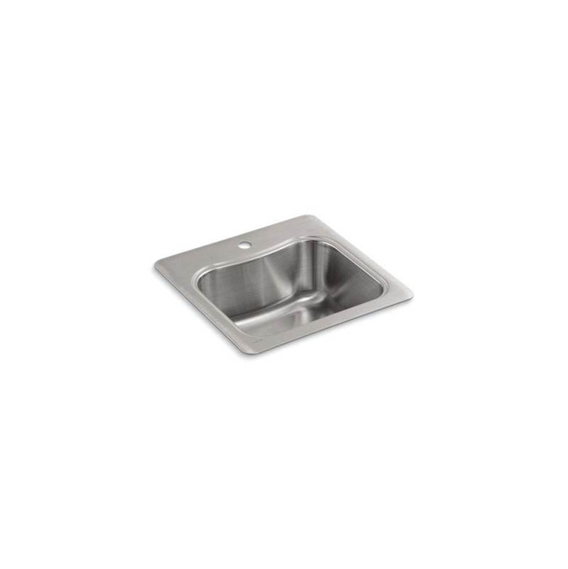 Staccato™ 20'' x 20'' x 8-5/16'' top-mount single-bowl bar sink with single fauce-related