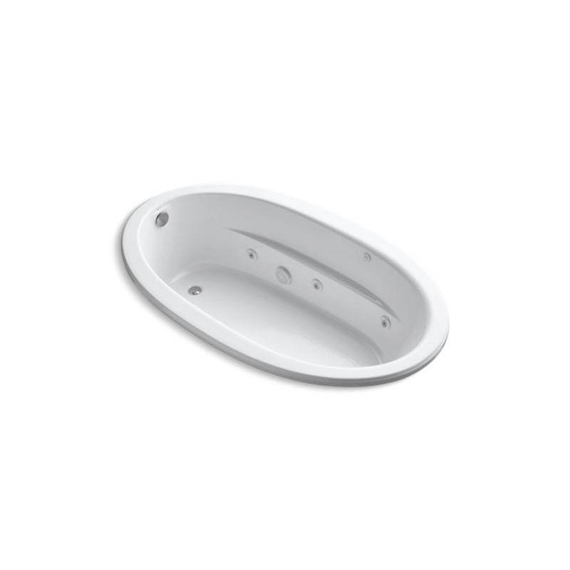 Sunward® 72'' x 42'' drop-in whirlpool bath with end drain, heater and custom pum-related