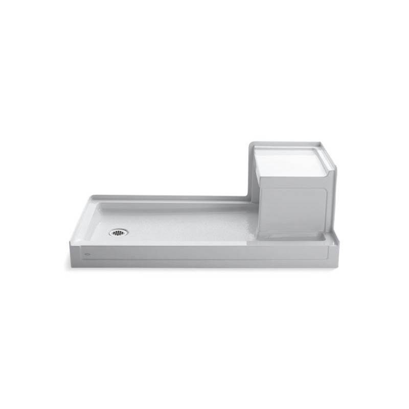 Tresham® 60'' x 32'' single threshold left-hand drain shower base with integral r-shop