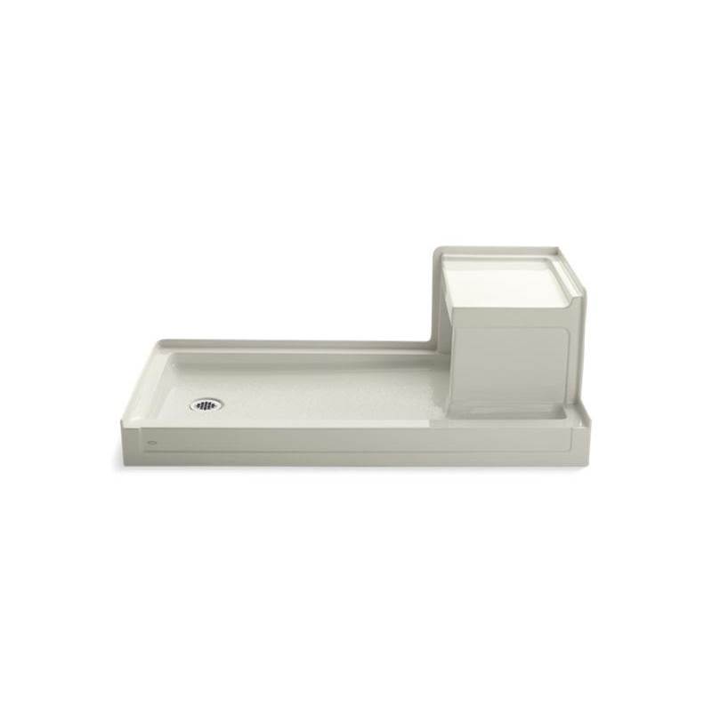 Tresham® 60'' x 32'' single threshold left-hand drain shower base with integral r-shop