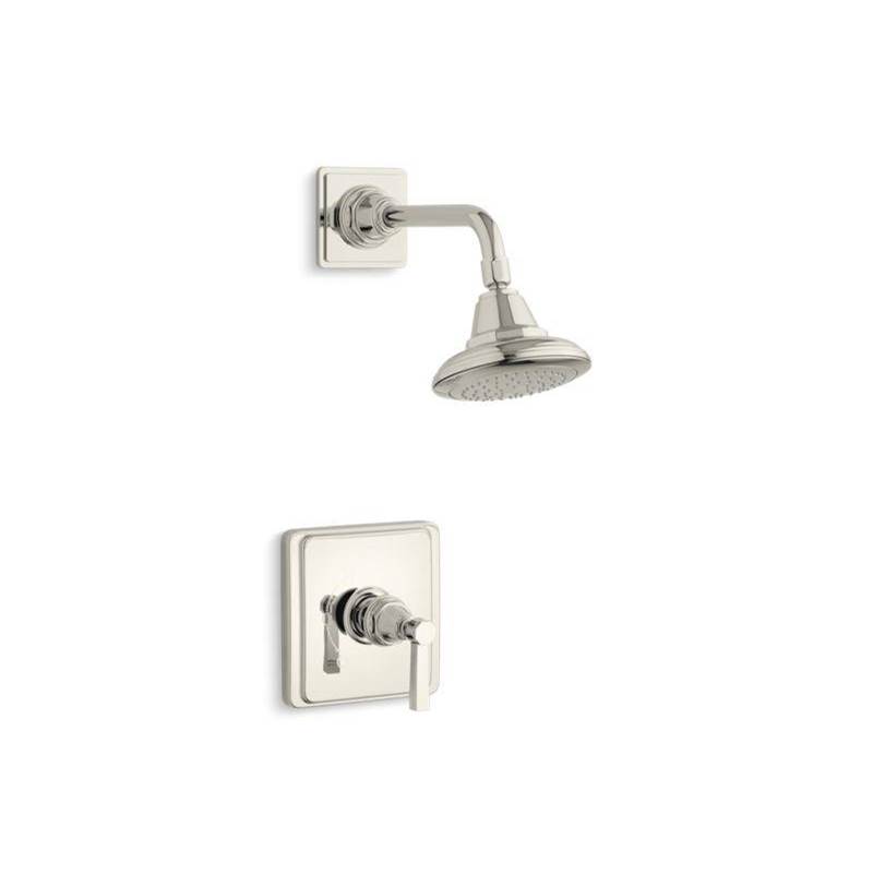 Pinstripe® Pure Rite-Temp® shower valve trim with lever handle and 2.5 gpm shower-shop