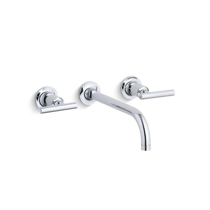 Purist® Widespread wall-mount bathroom sink faucet trim with lever handles, 1.2 g-shop