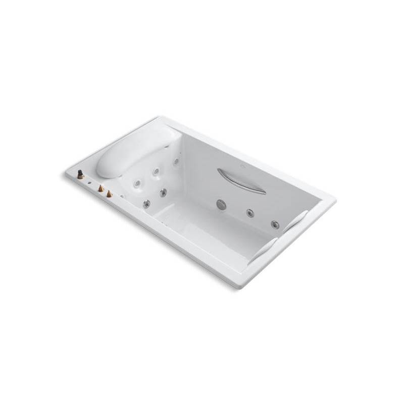 RiverBath® 75'' x 45'' drop-in whirlpool with integral fill and heater without je-shop