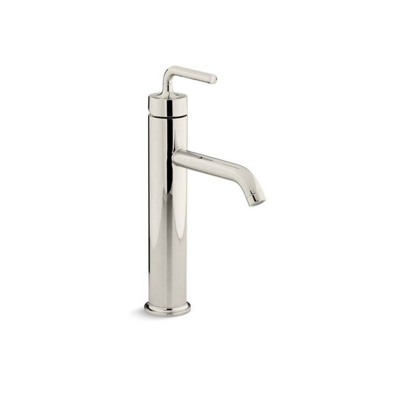 Purist® Tall single-handle bathroom sink faucet with lever handle, 1.2 gpm-shop