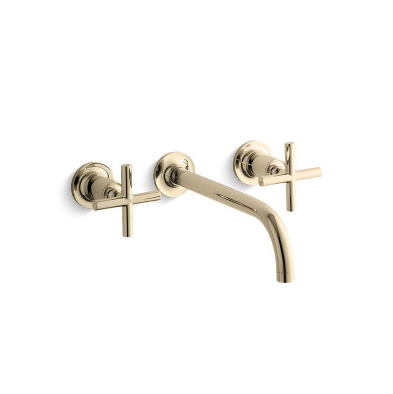 Purist® Widespread wall-mount bathroom sink faucet trim with cross handles, 1.2 g-related