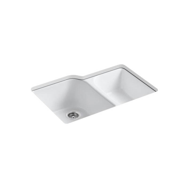 Executive Chef™ 33'' x 22'' x 10-5/8'' undermount large/medium, high/low double-b-shop