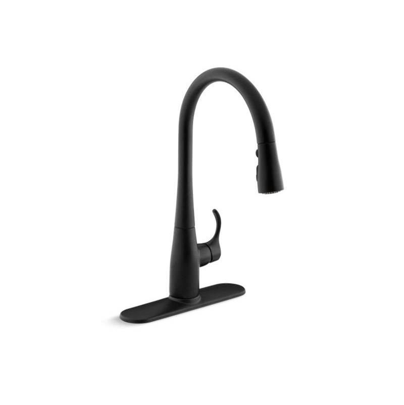 Simplice® Pull-down kitchen sink faucet with three-function sprayhead-shop