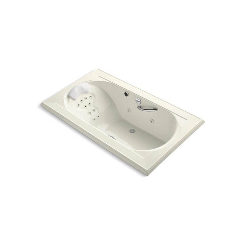 Memoirs® 72'' x 42'' drop-in whirlpool bath with massage package, center drain an-related