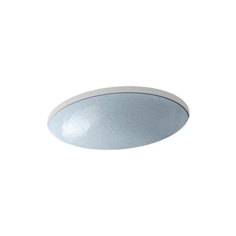 Whist® Glass undermount bathroom sink in Opaque Dusk-shop