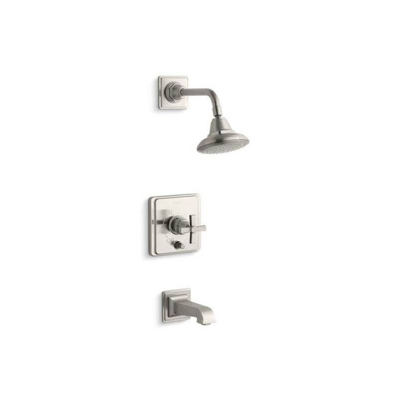 Pinstripe® Pure Rite-Temp® pressure-balancing bath and shower faucet trim with cr-shop
