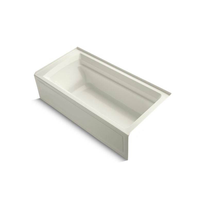 Archer® 72'' x 36'' alcove bath with Bask® heated surface, integral apron, and ri-related