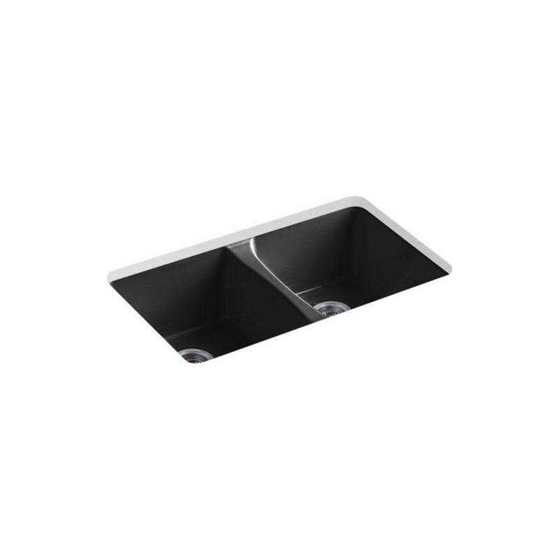 Deerfield® 33'' x 22'' x 9-5/8'' undermount double-equal kitchen sink-shop