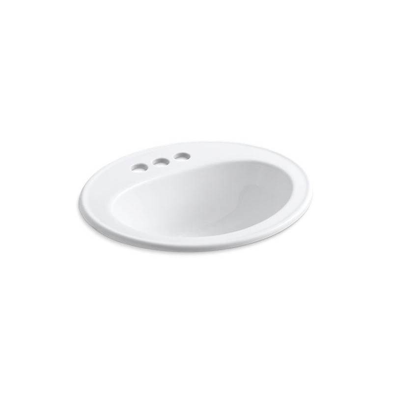 Pennington® Drop-in bathroom sink with centerset faucet holes-shop