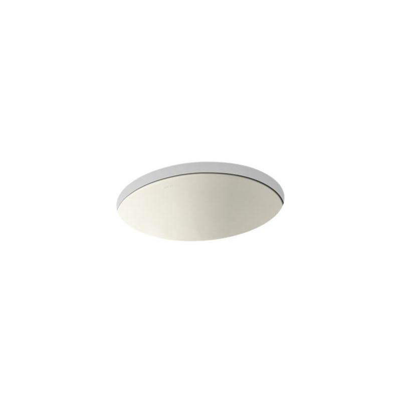 Caxton® 19-1/4'' oval undermount bathroom sink with glazed underside, no overflow-related
