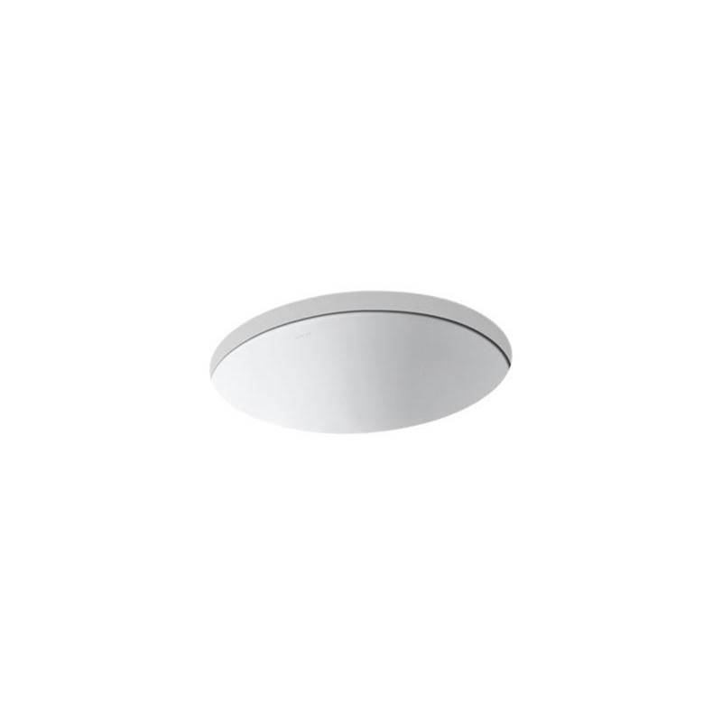 Caxton® 19-1/4'' oval undermount bathroom sink with glazed underside, no overflow-shop