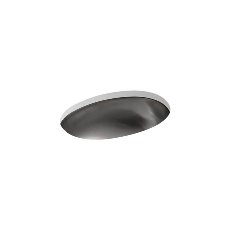 Bolero® Drop-in/undermount bathroom sink with satin finish-shop