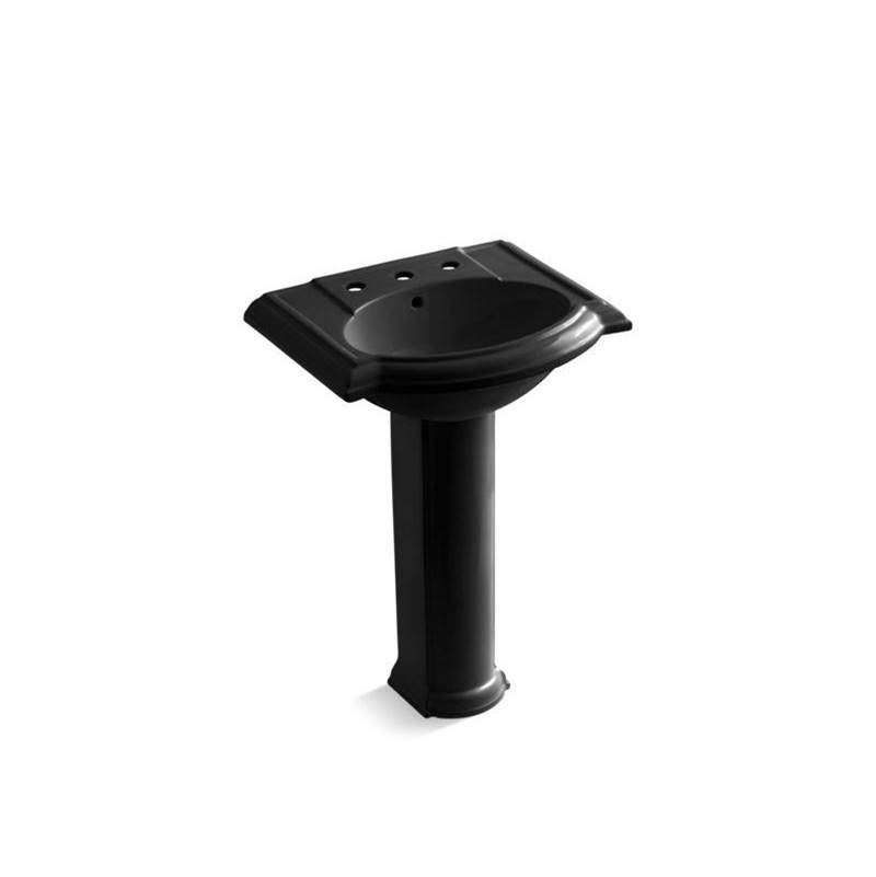 Devonshire® 24'' pedestal bathroom sink with 8'' widespread faucet holes-shop