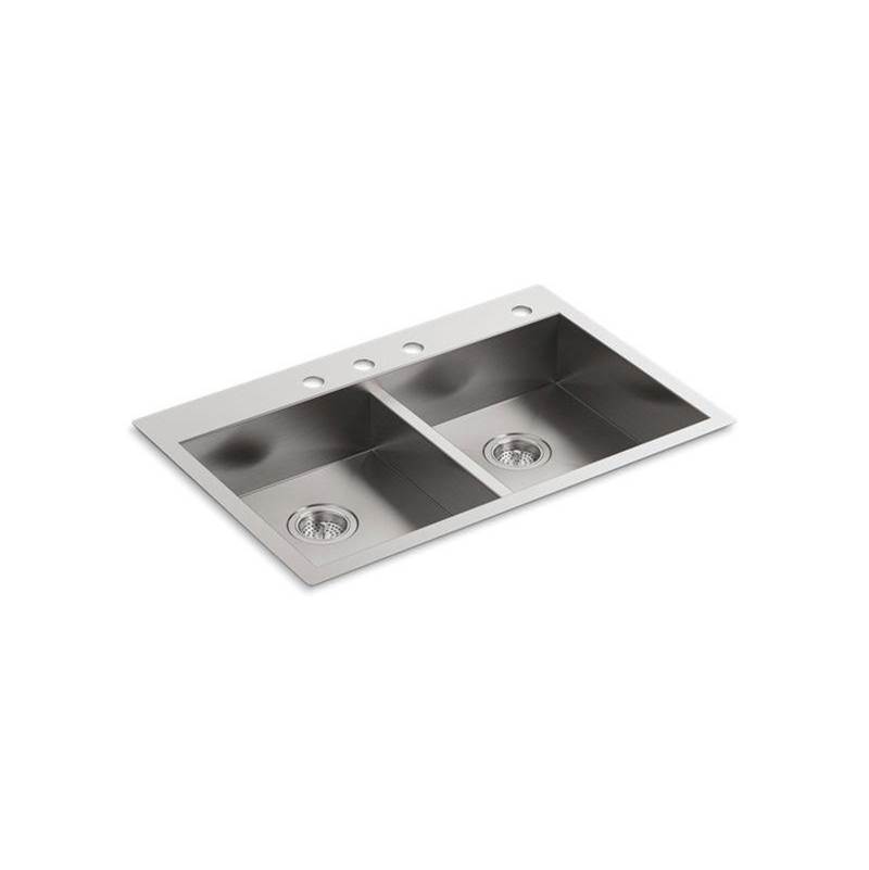 Vault™ 33'' top-/undermount double-bowl kitchen sink-shop