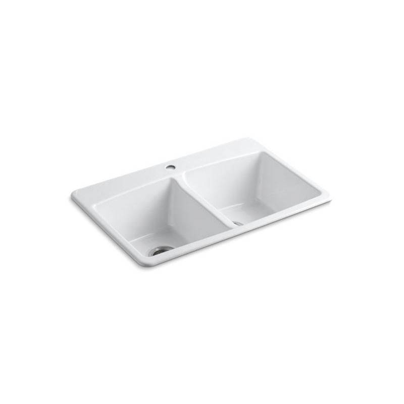 Brookfield™ 33'' x 22'' x 9-5/8'' top-mount double-equal kitchen sink-shop