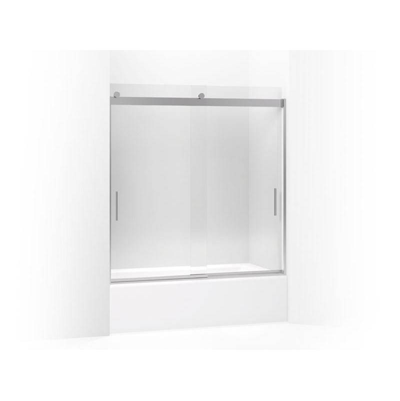 Levity® 62'' H sliding bath door with 1/4'' - thick glass-shop