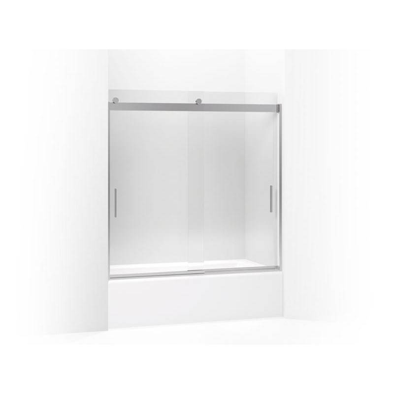Levity® Sliding bath door, 59-3/4'' H x 56-5/8 - 59-5/8'' W, with 1/4'' thick Cry-shop